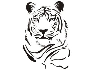 декоративен стикер тигър