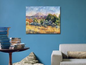 Montagne Sainte-Victoire, импресия на Пиер-Огюст Реноар - репродукция