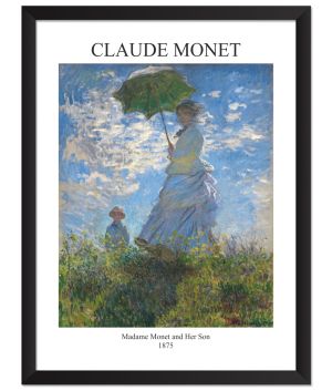Принт Мадам Моне и нейният син, импресия на Клод Моне - репродукция