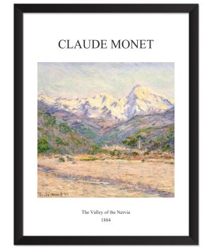 Принт Долината на Нервия, импресия на Клод Моне - репродукция