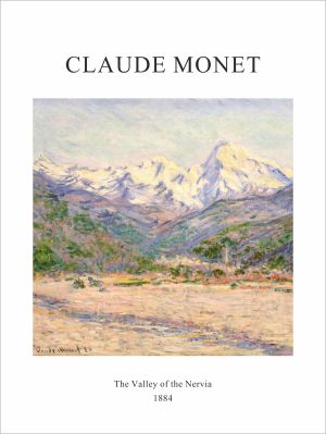 Принт Долината на Нервия, импресия на Клод Моне - репродукция