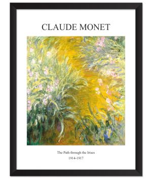 Принт Пътят през ирисите, импресия на Клод Моне - репродукция