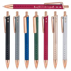 Метализирани пластмасови химикалки с печат на вашето лого или текст 