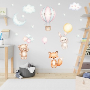 Горски животни  - стикер с ефект на рисунка