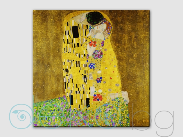 Целувката, Густав Климт - репродукция