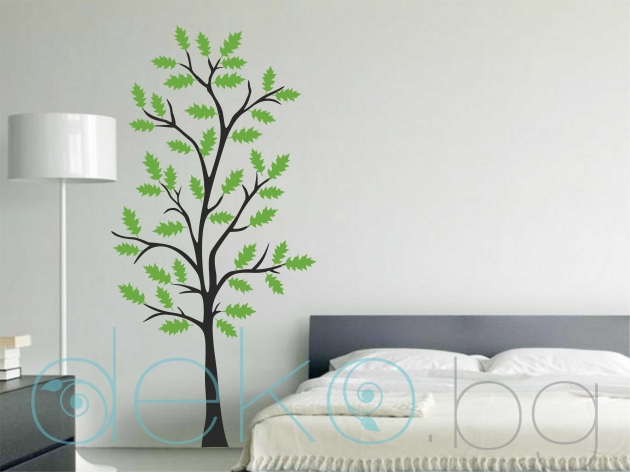 декоративен стикер дърво с листа