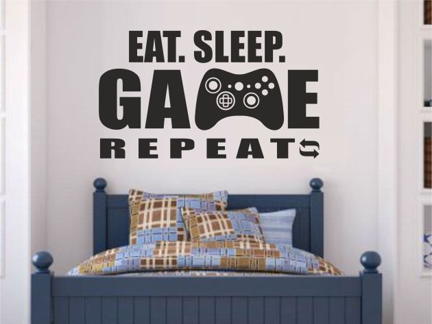 Геймърски стикер Eat. Sleep. GAME. Repeat