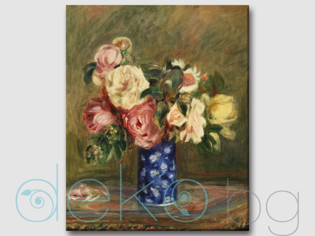 Букет от рози, импресия на Пиер-Огюст Реноар - репродукция