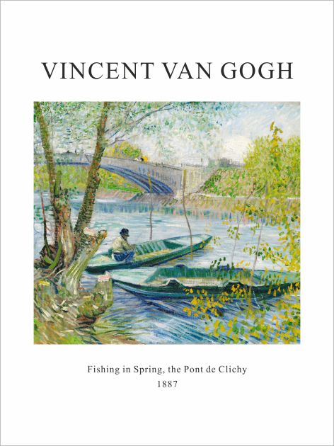 Принт Риболов през пролетта, Винсент ван Гог - репродукция