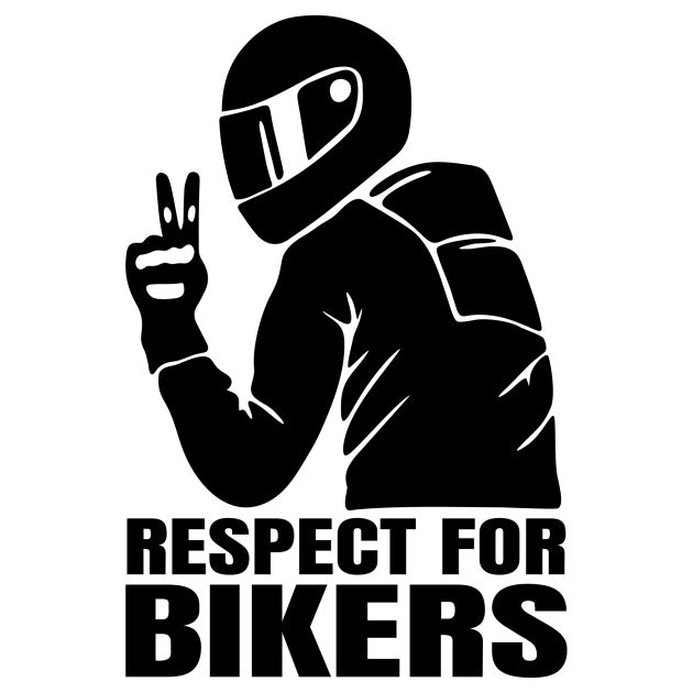 Respect for Bikers - Стикер за автомобил 