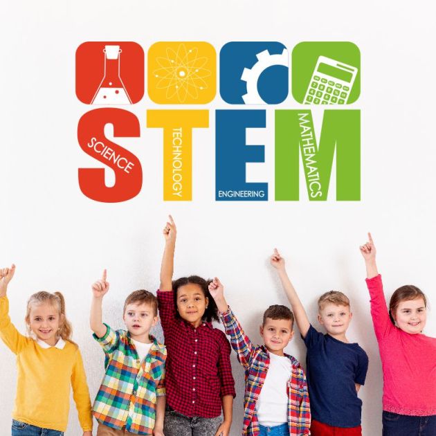 STEM образователен стикер за стена