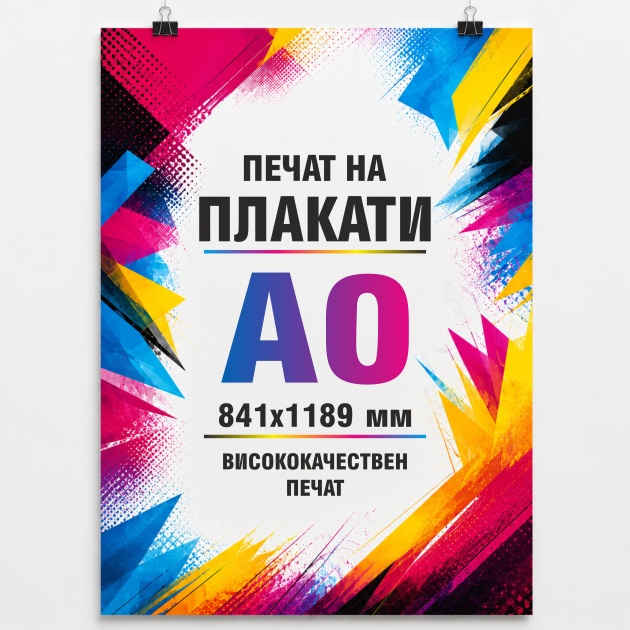 печат на плакат А0