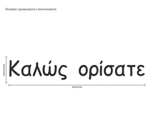 "Добре дошли" на гръцки