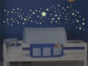 Светещи стикери за стена звезди - комплект