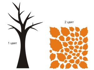 стикер за декорация дърво