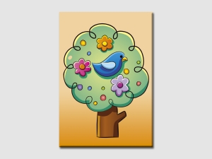 Вълшебно дърво с птичка