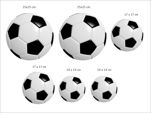 Футболни топки - комплект 6 бр.