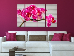 картина с розова орхидея