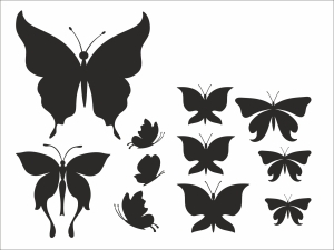 Пеперуди - комплект 11 бр.