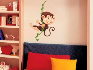 стикер за декорация маймунка