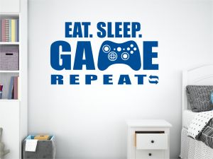 Декоративен стикер Eat. Sleep. GAME. Repeat