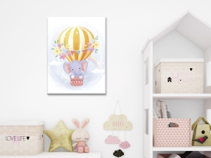 Картина от канава Слонче с балон