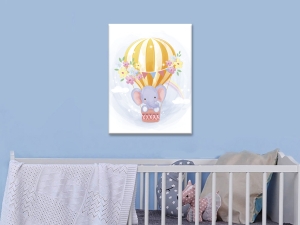 Картина от канава Слонче с балон