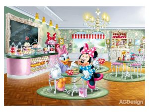 Детски фототапет Disney Мини и Дейзи - 255x180см