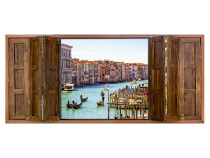 Фототапет Прозорец Венеция - 202x90см
