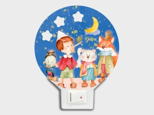 Детска нощна лампа с LED осветление - ПИНОКИО