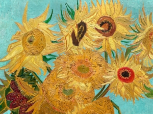 Ваза с дванадесет слънчогледа, Винсент ван Гог - репродукция