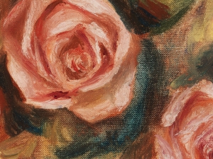 Картина Рози, импресия на Пиер-Огюст Реноар - репродукция