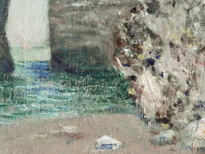 Скалите край Етрета, импресия на Клод Моне - репродукция
