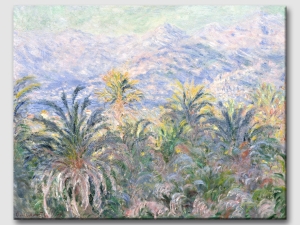 Палми в Бордигера, импресия на Клод Моне - репродукция
