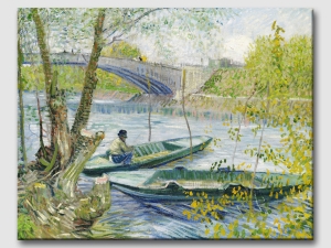 Риболов през пролетта, Винсент Ван Гог - репродукция