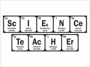 ScIENCe TeAcHEr - дизайнерски стикер