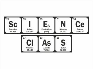 ScIENCe ClAsS - дизайнерски стикер