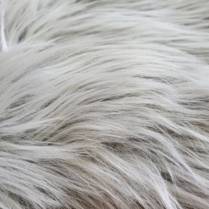 Еко кожа Ovium дълъг косъм сиво 55х80 см