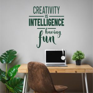 Creativity is intelligence...