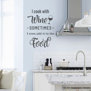 I cook with wine