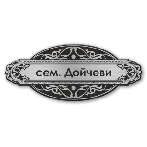 табелка за врата семейство