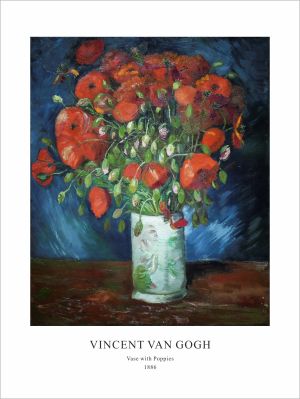 Принт Ваза с макове, Винсент ван Гог - репродукция