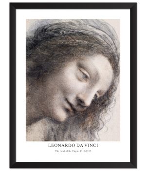 Принт The Head of the Virgin, Леонардо да Винчи - репродукция