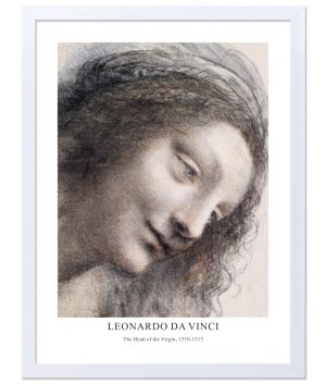 Принт The Head of the Virgin, Леонардо да Винчи - репродукция