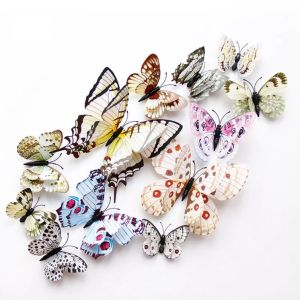 Бели пеперуди за декорация - 3D