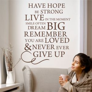 Have hope... вдъхновяващ стикер за декорация