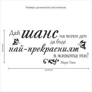 Дай шанс... - цеитат от Марк Твен