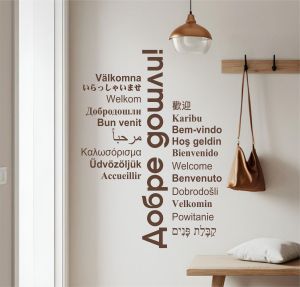 Стикер за декорация Добре дошли! на много езици