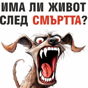 Забавен стикер/табела за куче пазач – „Има ли живот след смъртта? Влез непоканен и разбери“