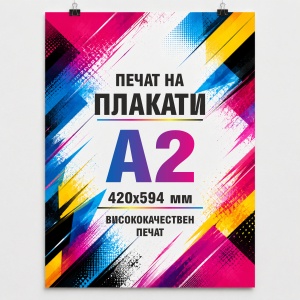 печат на плакат А2